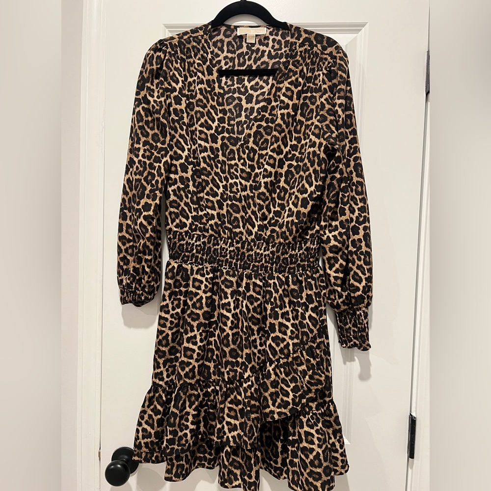 Michael Kors Animal Print Dress Size L